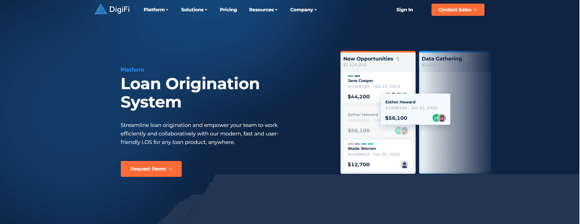 DigiFi API-first loan origination platform for embedded finance