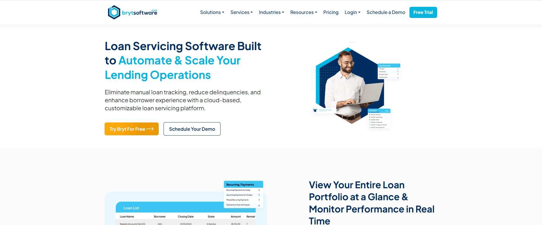 Bryt Software loan servicing platform for specialty lenders