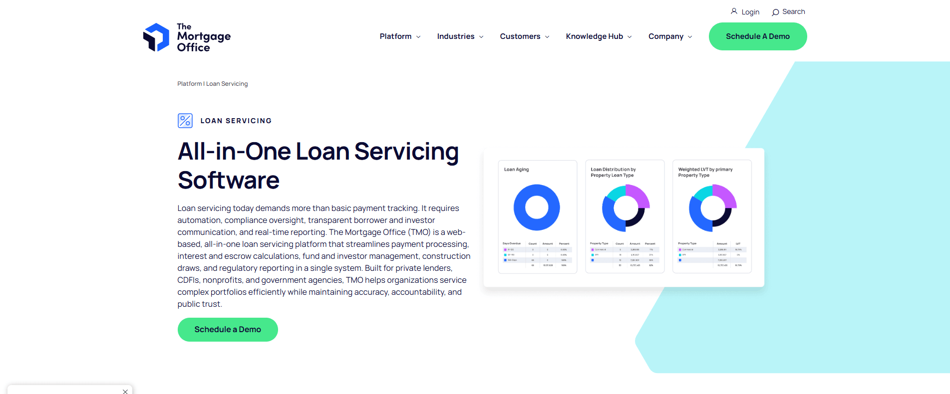 The Mortgage Office loan servicing software for mortgage and private lending portfolios