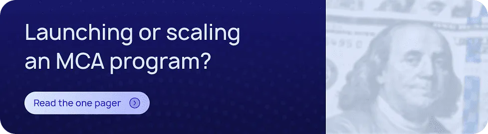 Banner CTA: Launching or scaling an MCA program? Read the LoanPro one pager