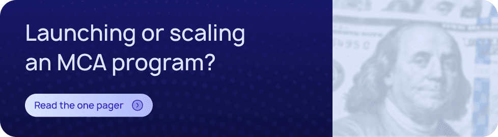 Banner CTA: Launching or scaling an MCA program? Read the LoanPro one pager