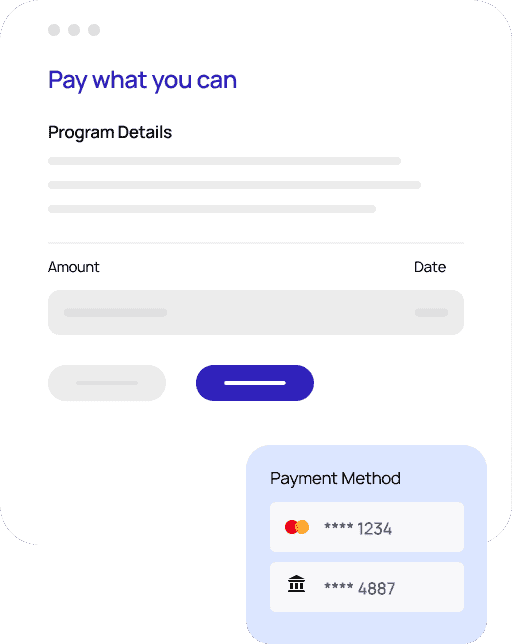 rendering of Loanpro's collection pay what you can program