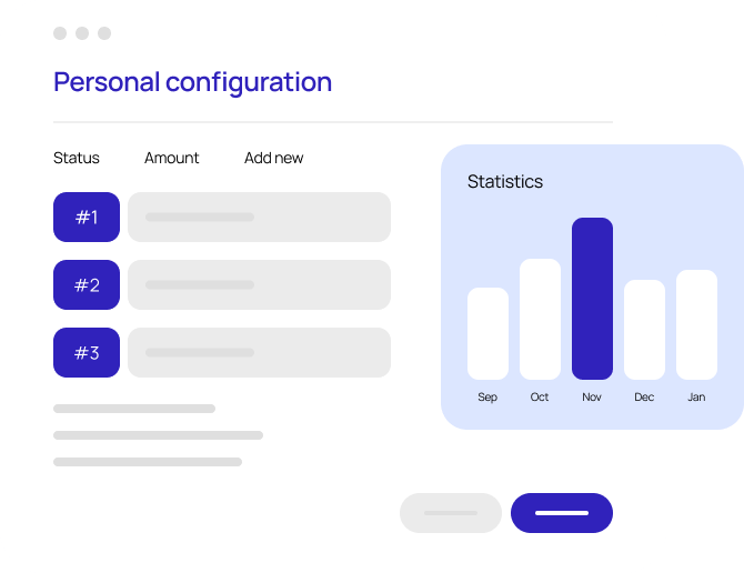 Simplified UI to show Personal Configuration in the LoanPro software