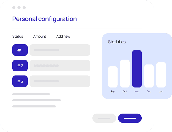 Simplified UI to show Personal Configuration in the LoanPro software