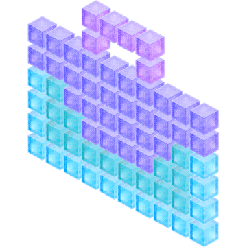 cubes that make up a breifcase