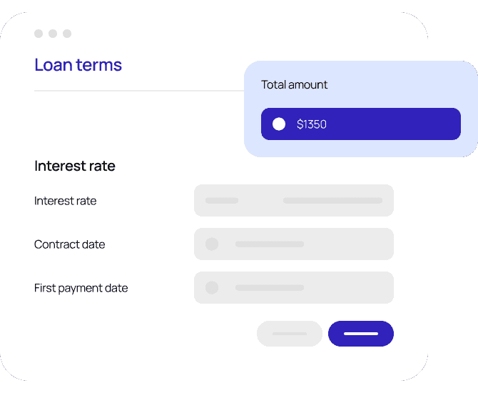 lending interface showing neobank operational efficiency