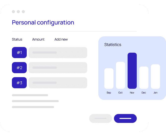 Simplified UI to show Personal Configuration in the LoanPro software