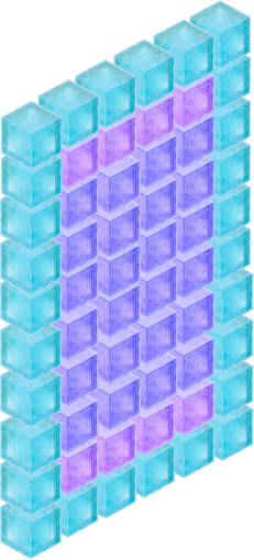 cube formation representing neobank lending