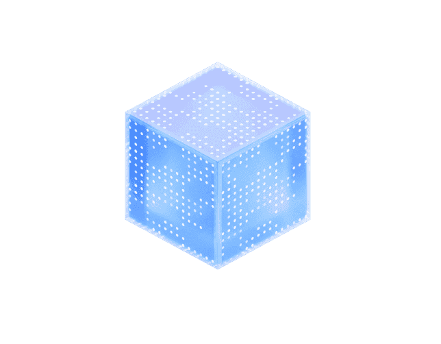 Rendering of a cube represening one of LoanPro's platorm suites