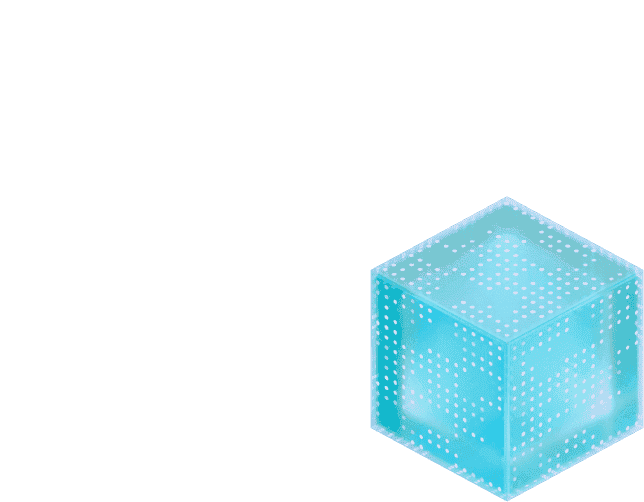 Rendering of a cube represening one of LoanPro's platorm suites