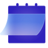 Sylized calendar icon to signify installement loans with unique configurations