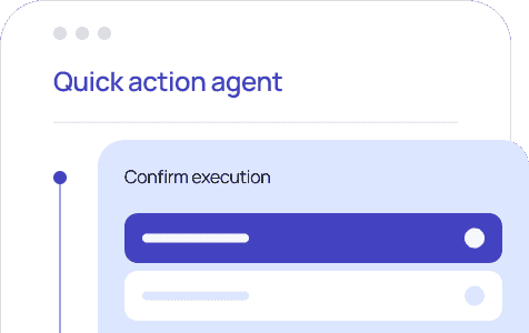 Lending interface showing agent users