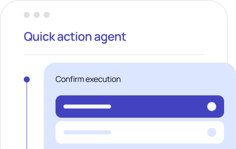 Lending interface showing agent users
