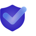 icon of a shield with a checkbox that shows Loanpro's API derisk lending